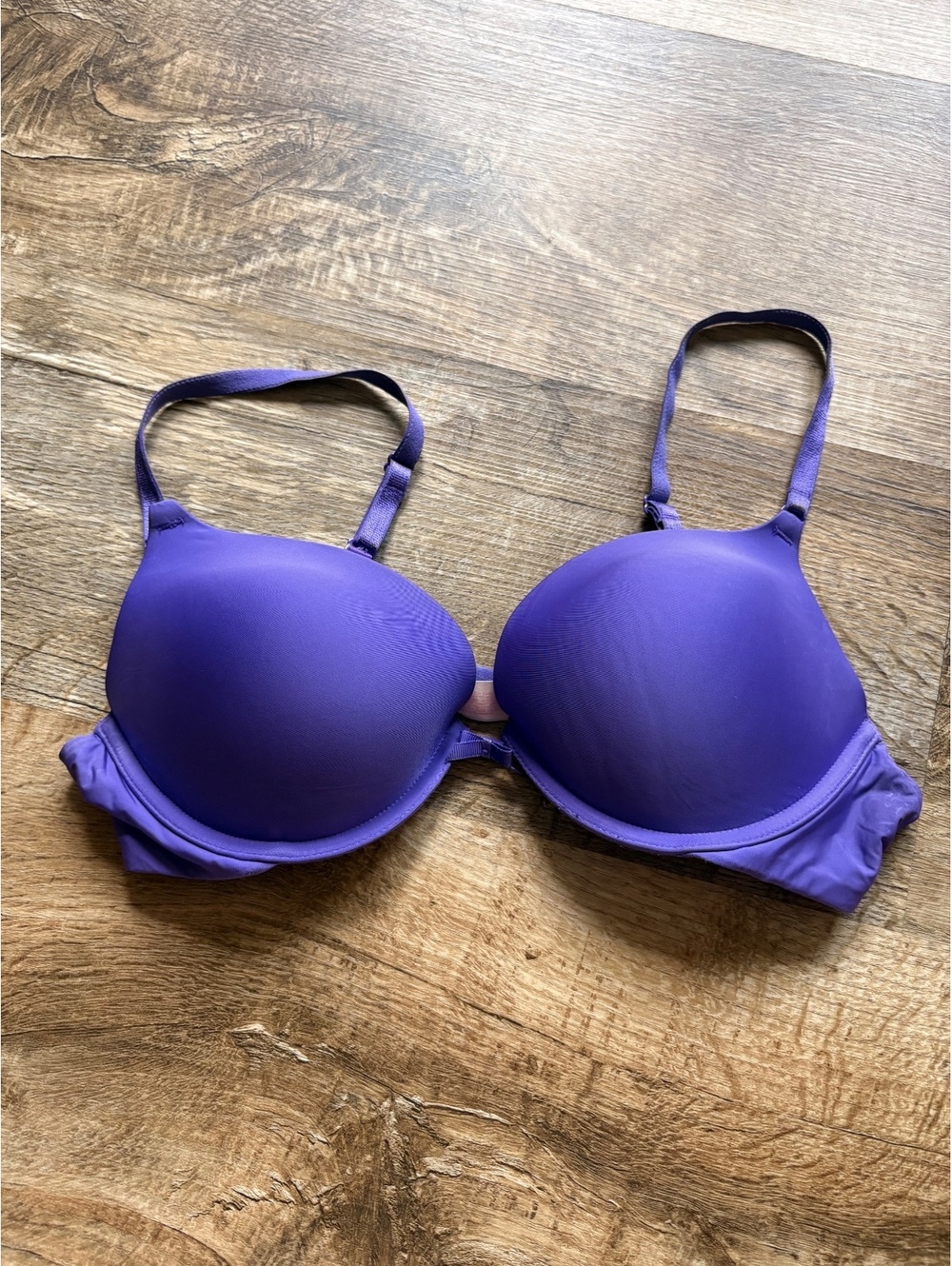 Victoria's Secret Purple Padded Underwire Push Up Bra Size 36B